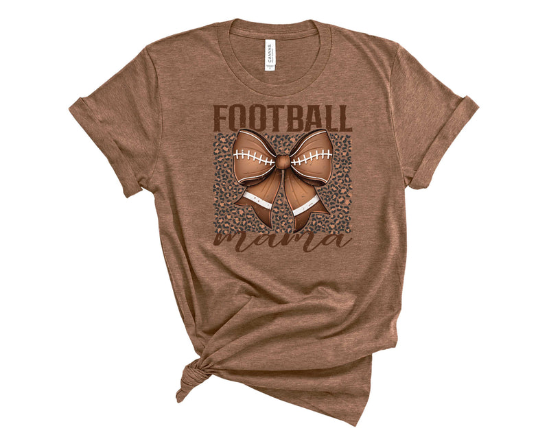 Football Mama-Bow Leopard-Transfer