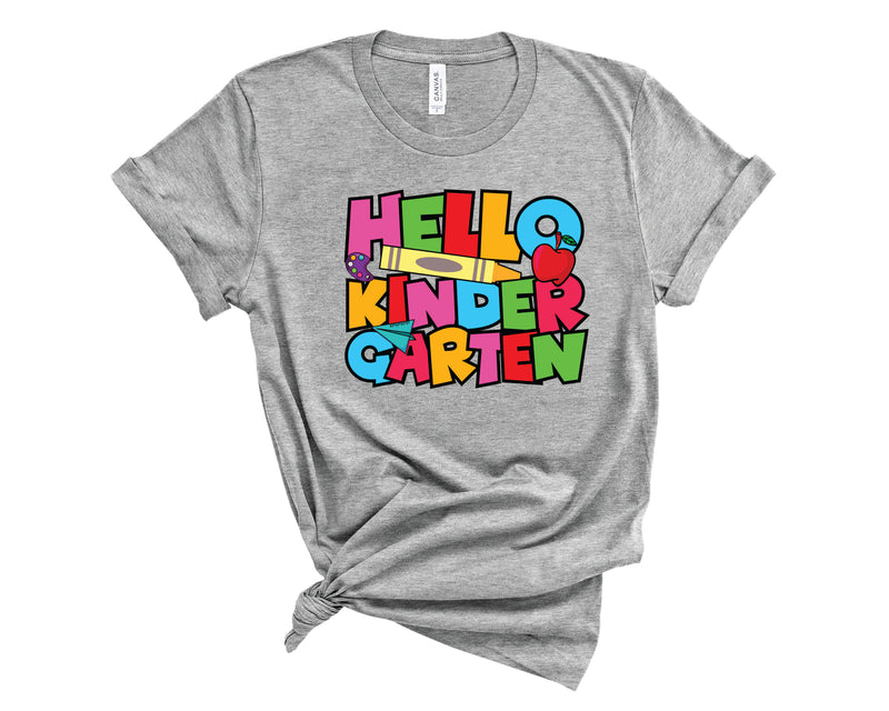 Hello Kindergarten Colorful - Transfer