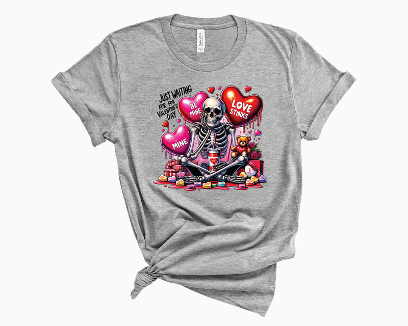 Just Waiting For Valentine's Day Skeleton - Transfer