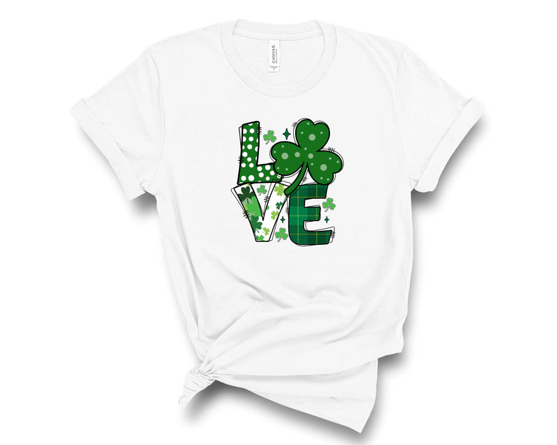 Love Cute Green St Patrick's Day Shamrock - Transfer