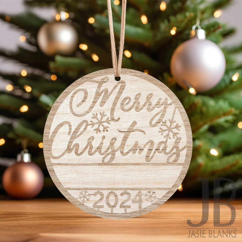 Merry Christmas Ornament - 2024