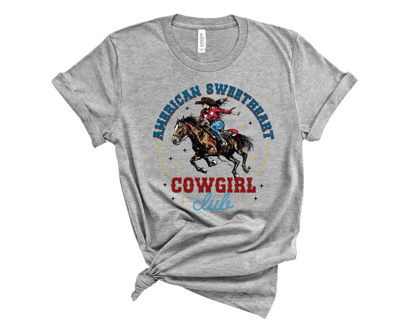 Rustic American Sweetheart Cowgirl Club - Transfer