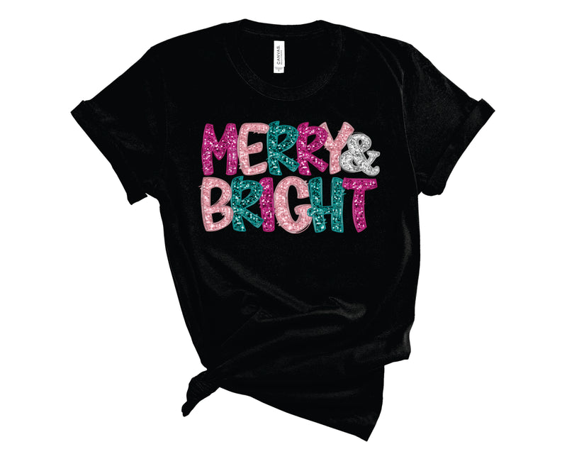 Sequin Merry And Bright - Transfer