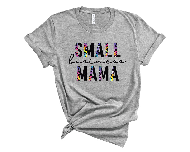 Small Business Mama Half  Leopard Tie Dye - Transfer