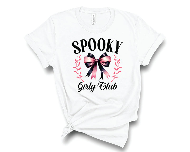 Spooky Girly Club Bow- Transfer