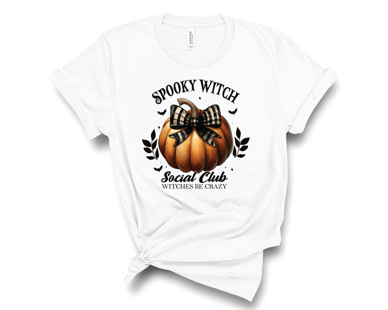 Spooky Witch Social Club Pumpkin- Transfer