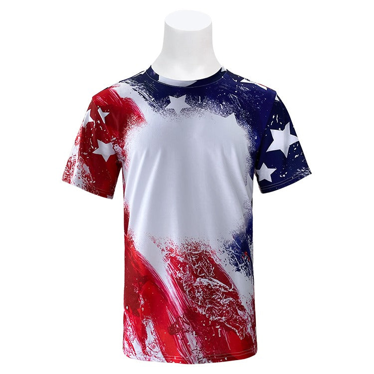 Polyester Bleach T-Shirt - 'Merica