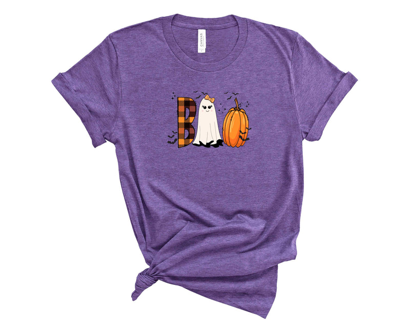 Boo-Plaid Ghost Pumpkin- Transfer