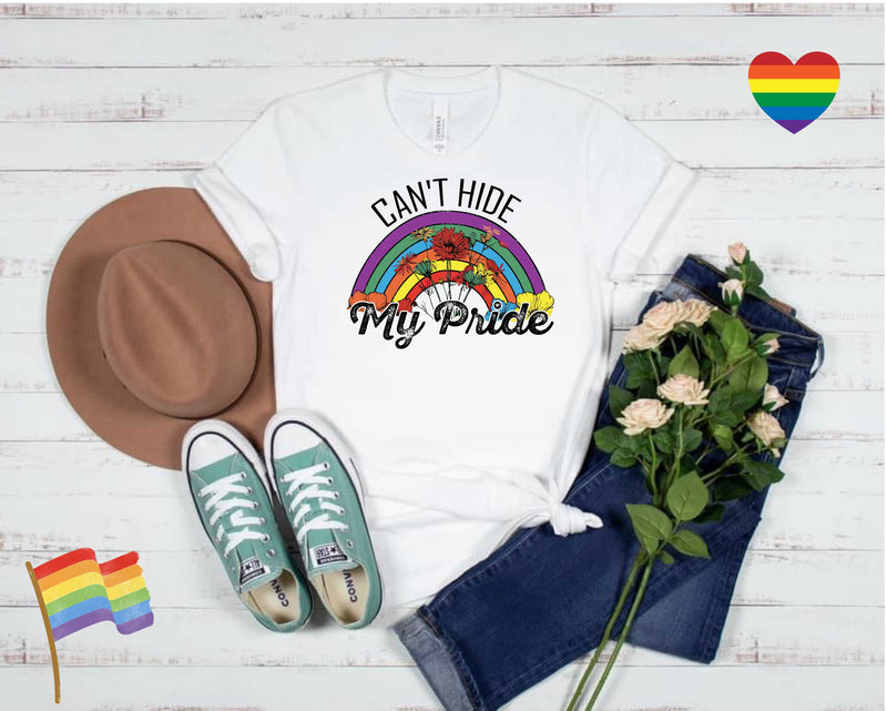 Can't Hide My Pride Retro Rainbow - Transfer