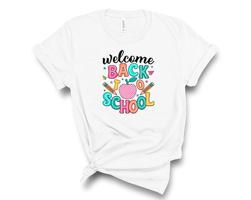 Welcome Back To School- Groovy- Transfer