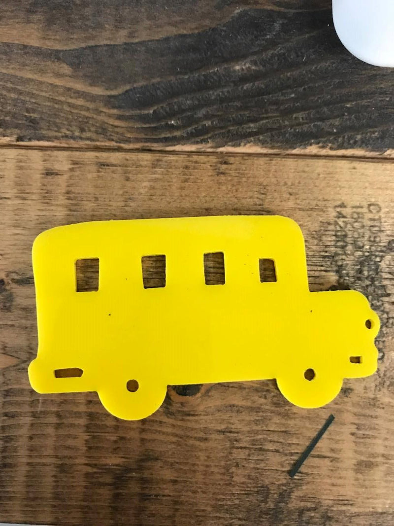 Acrylic YELLOW School Bus