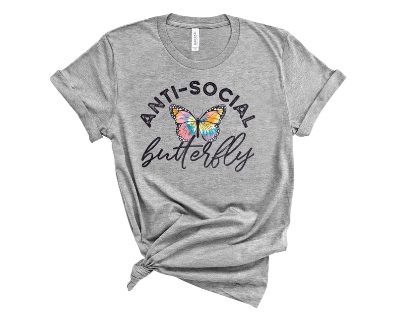 Anti-Social Butterfly Tie Dye - Graphic Tee