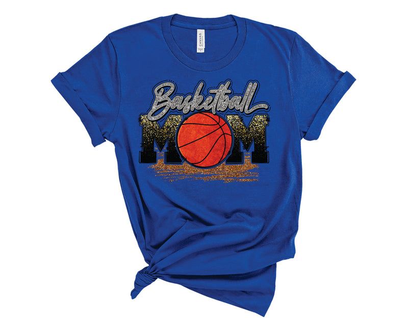 Basketball Mom Glitter - Graphic Tee