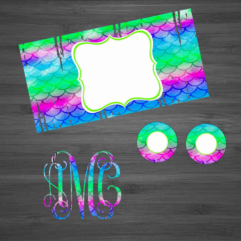 Bright Mermaid Scales Car Kit