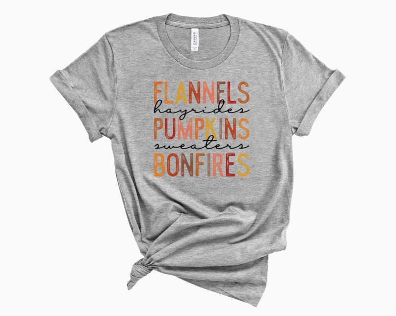 Flannels Pumpkins & Hayrides- Graphic Tee