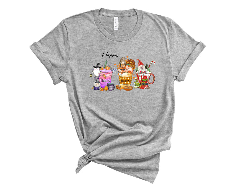 Happy Hallothanksmas Gnome - Graphic Tee