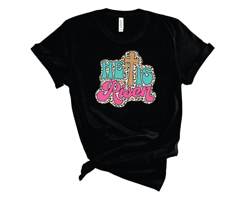 He is Risen Retro Leopard - Transfer