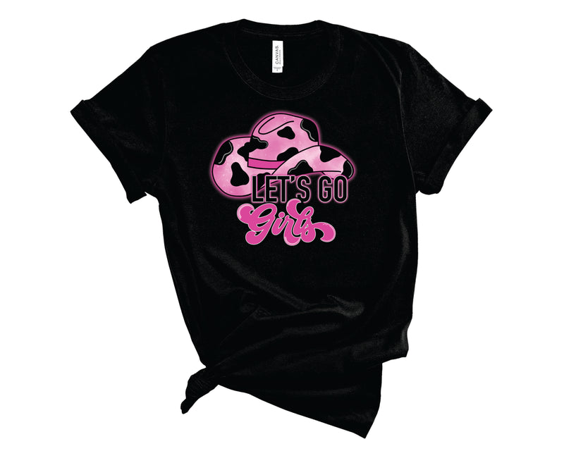 Let's Go Girls Neon Pink - Graphic Tee