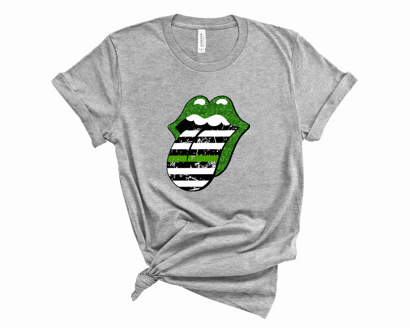 Thin Green Glitter Line - Graphic Tee