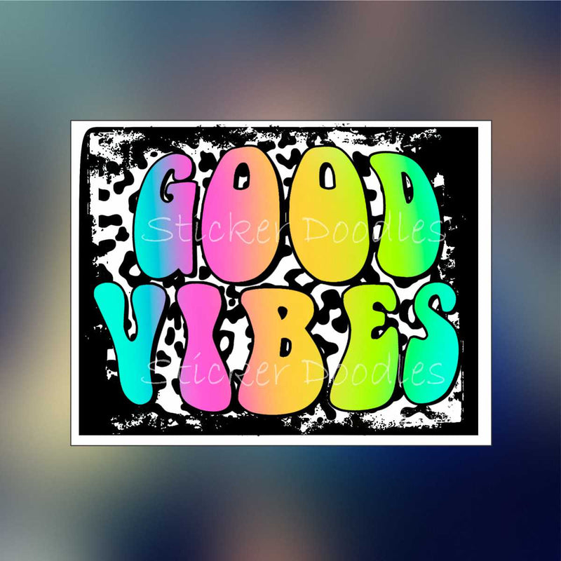 Tie Dye Good Vibes - Sticker