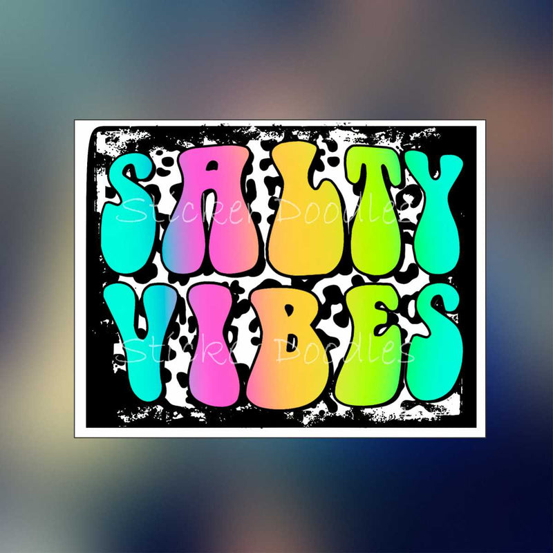 Tie Dye Salty Vibes - Sticker