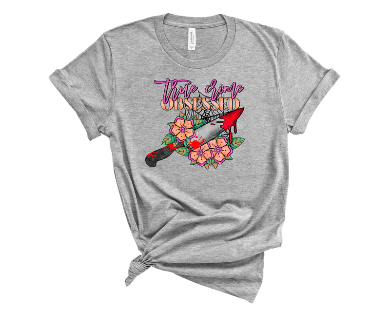 True Crime Obsessed Floral - Graphic Tee