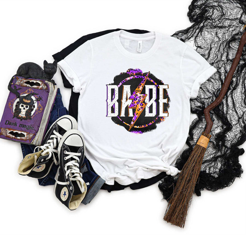 babe halloween lightning tie dye - Graphic Tee