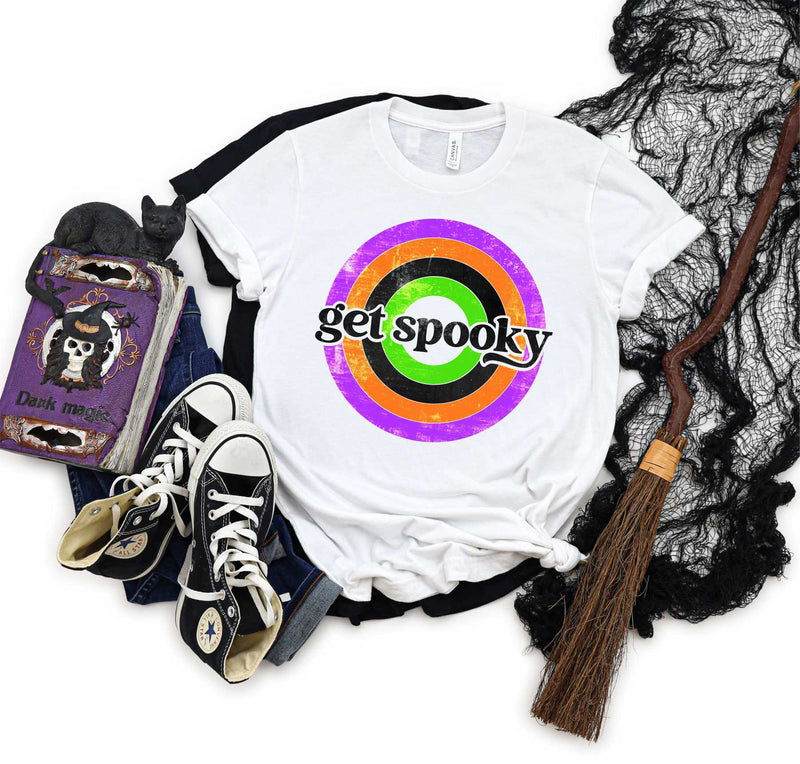 get spooky retro rainbow - Graphic Tee