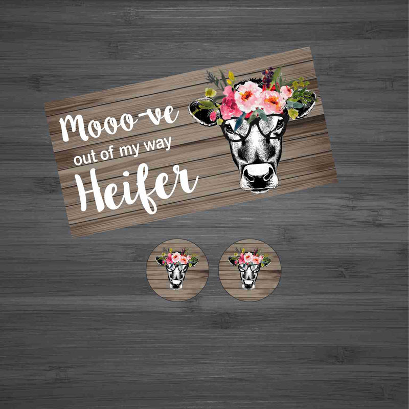 Mooo-ve out of my way Heifer Car Kit