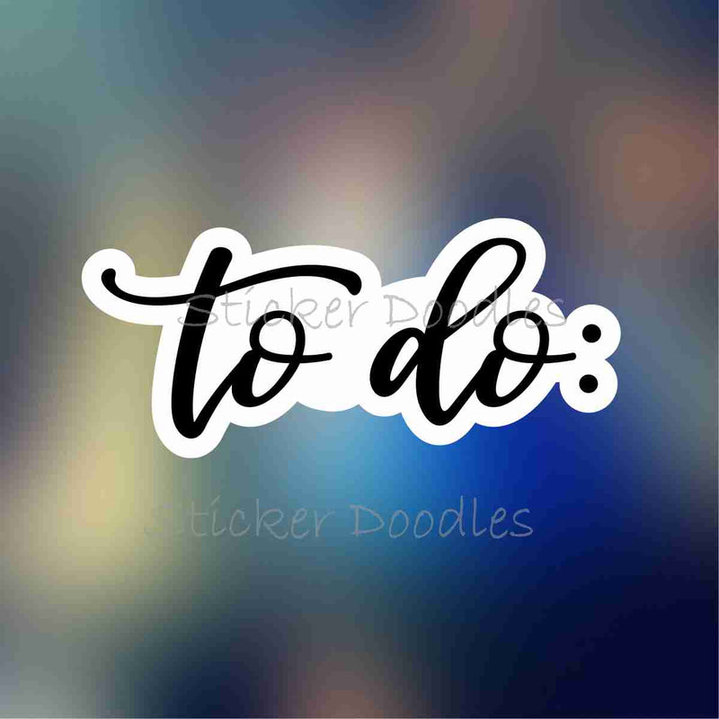 To Do - Sticker