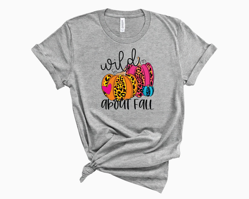 Wild About Fall Leopard Pumpkin- Graphic Tee